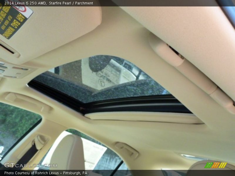 Sunroof of 2014 IS 250 AWD