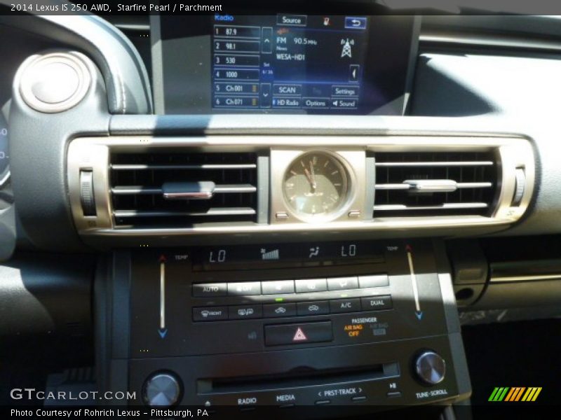 Controls of 2014 IS 250 AWD