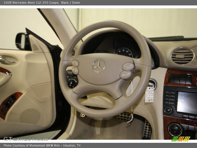Black / Stone 2008 Mercedes-Benz CLK 350 Coupe