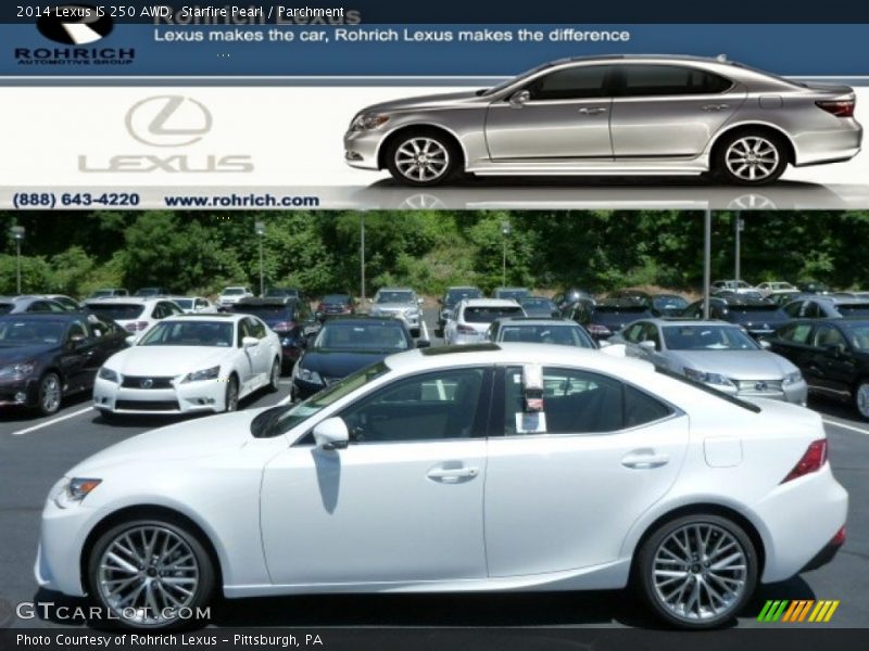Starfire Pearl / Parchment 2014 Lexus IS 250 AWD