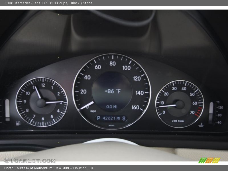 Black / Stone 2008 Mercedes-Benz CLK 350 Coupe