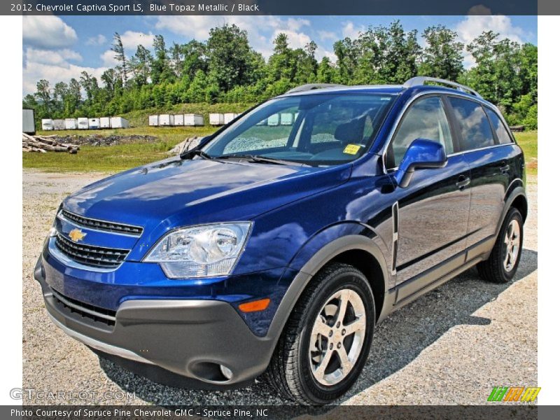 Blue Topaz Metallic / Black 2012 Chevrolet Captiva Sport LS