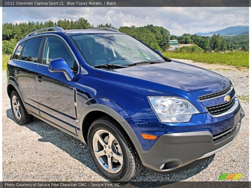 Blue Topaz Metallic / Black 2012 Chevrolet Captiva Sport LS