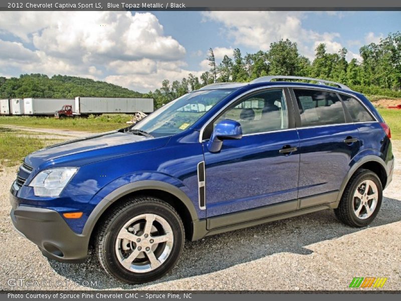 Blue Topaz Metallic / Black 2012 Chevrolet Captiva Sport LS