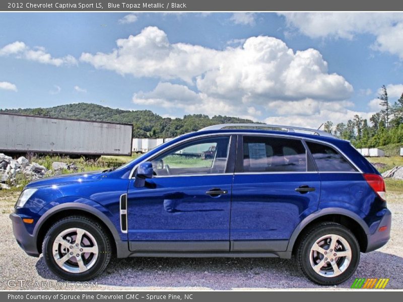 Blue Topaz Metallic / Black 2012 Chevrolet Captiva Sport LS