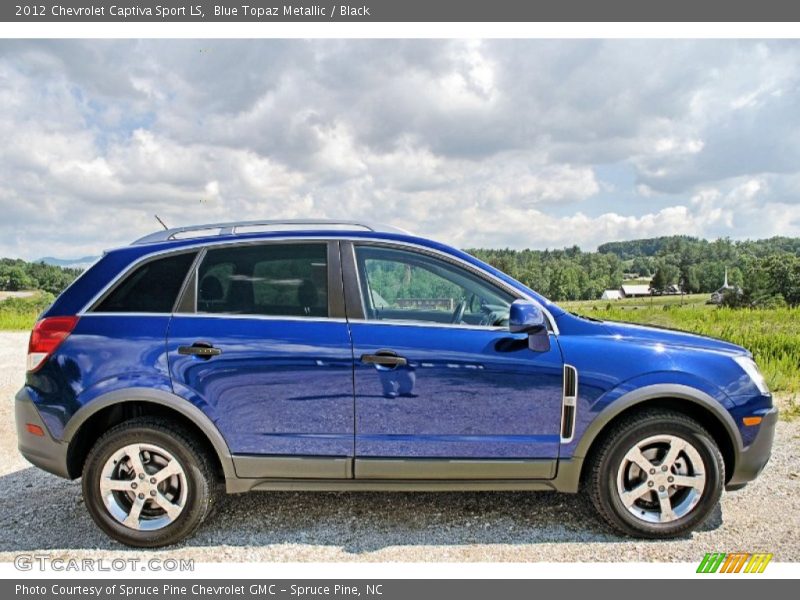 Blue Topaz Metallic / Black 2012 Chevrolet Captiva Sport LS