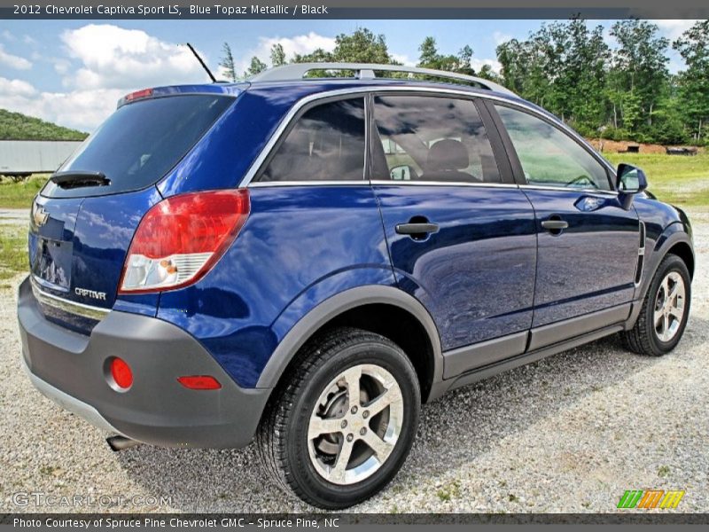 Blue Topaz Metallic / Black 2012 Chevrolet Captiva Sport LS