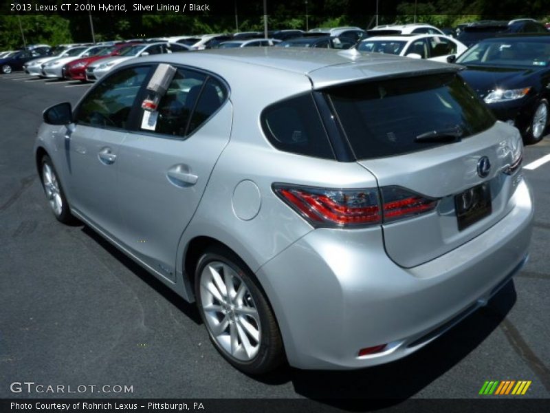 Silver Lining / Black 2013 Lexus CT 200h Hybrid