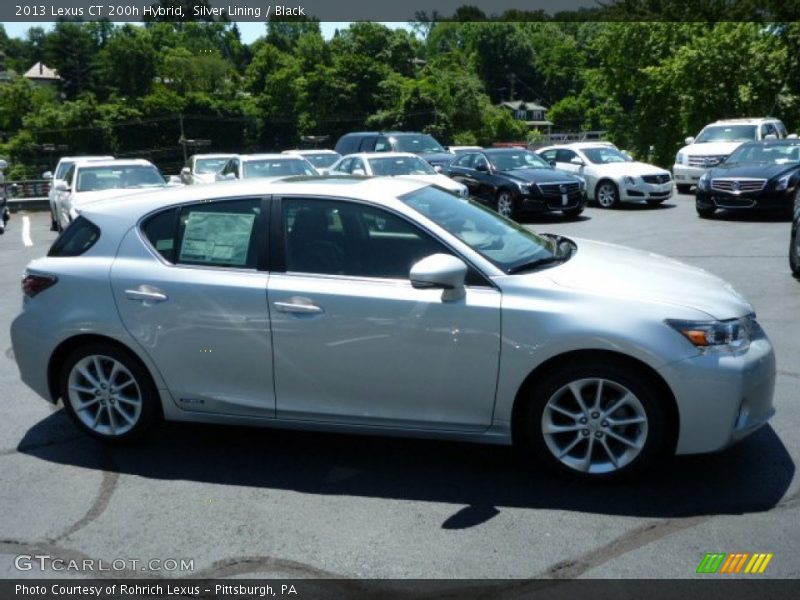 Silver Lining / Black 2013 Lexus CT 200h Hybrid