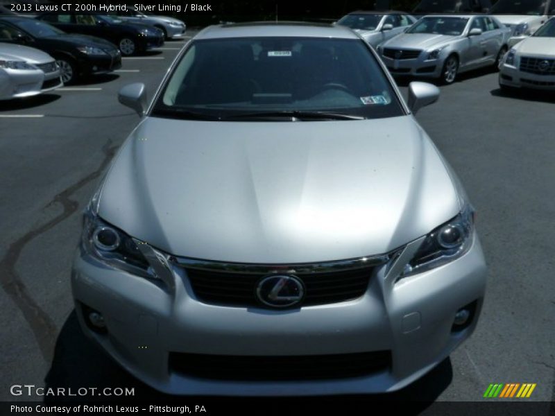 Silver Lining / Black 2013 Lexus CT 200h Hybrid
