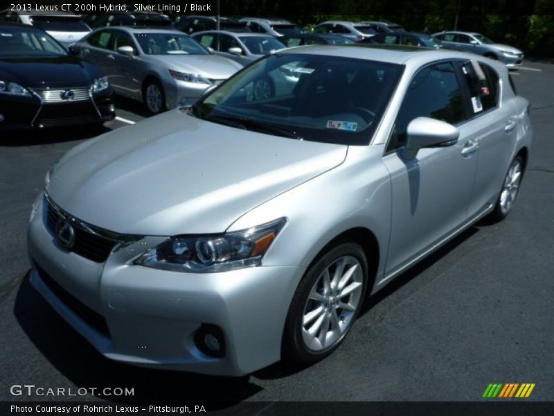 Silver Lining / Black 2013 Lexus CT 200h Hybrid