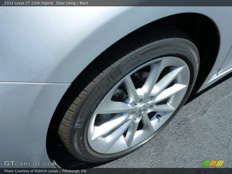 Silver Lining / Black 2013 Lexus CT 200h Hybrid