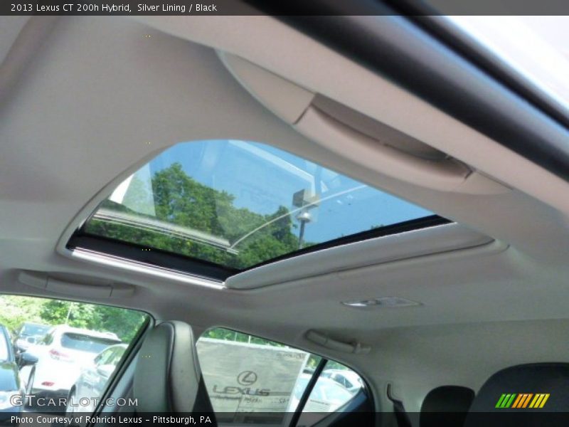 Silver Lining / Black 2013 Lexus CT 200h Hybrid