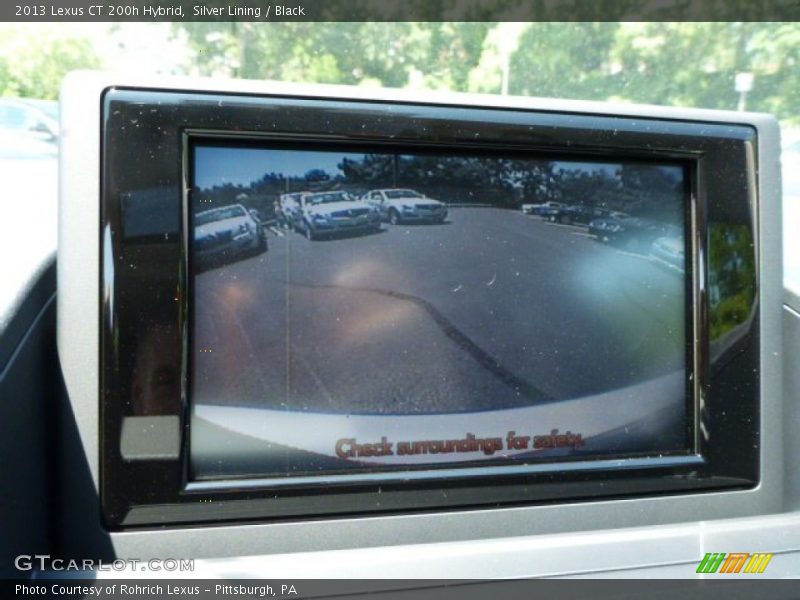 Silver Lining / Black 2013 Lexus CT 200h Hybrid