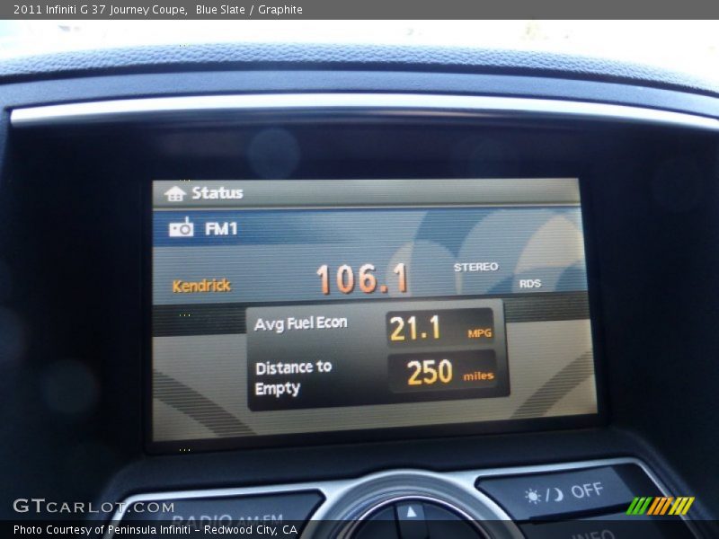 Blue Slate / Graphite 2011 Infiniti G 37 Journey Coupe