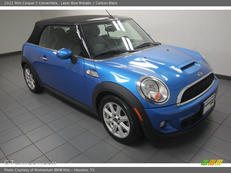 Laser Blue Metallic / Carbon Black 2012 Mini Cooper S Convertible