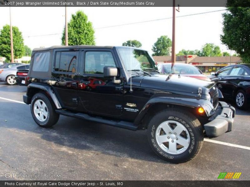 Black / Dark Slate Gray/Medium Slate Gray 2007 Jeep Wrangler Unlimited Sahara