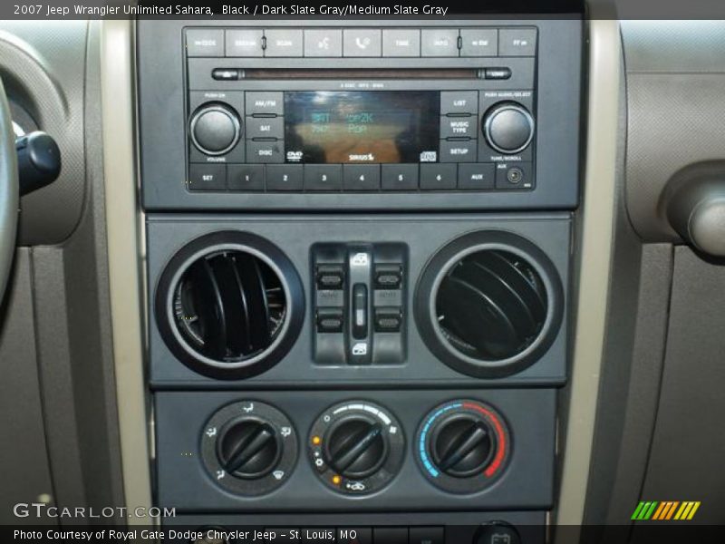 Black / Dark Slate Gray/Medium Slate Gray 2007 Jeep Wrangler Unlimited Sahara