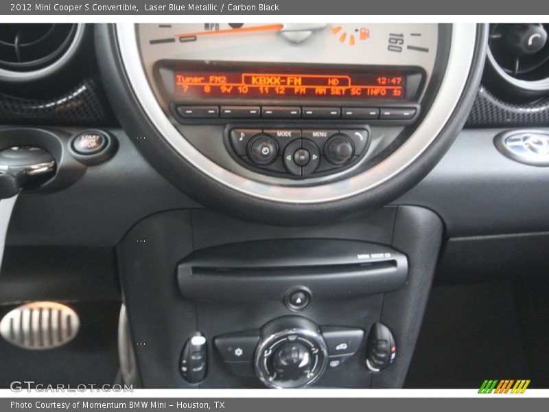 Laser Blue Metallic / Carbon Black 2012 Mini Cooper S Convertible