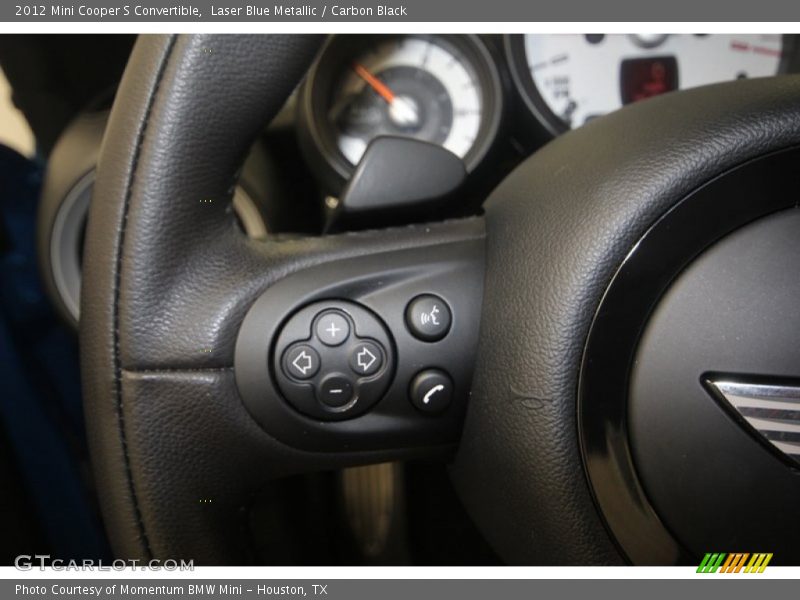 Laser Blue Metallic / Carbon Black 2012 Mini Cooper S Convertible