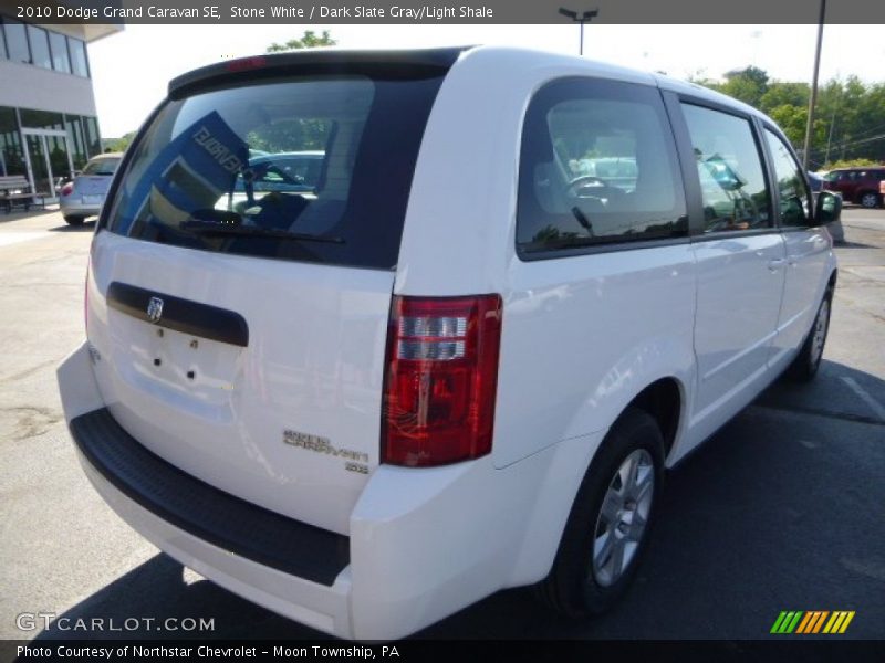 Stone White / Dark Slate Gray/Light Shale 2010 Dodge Grand Caravan SE