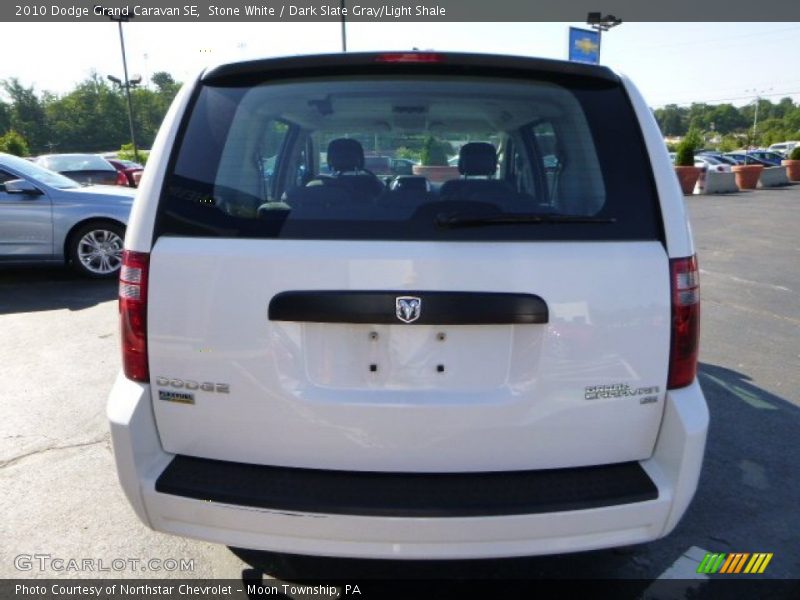 Stone White / Dark Slate Gray/Light Shale 2010 Dodge Grand Caravan SE