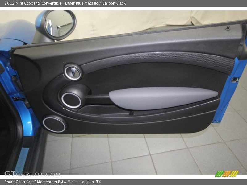 Laser Blue Metallic / Carbon Black 2012 Mini Cooper S Convertible