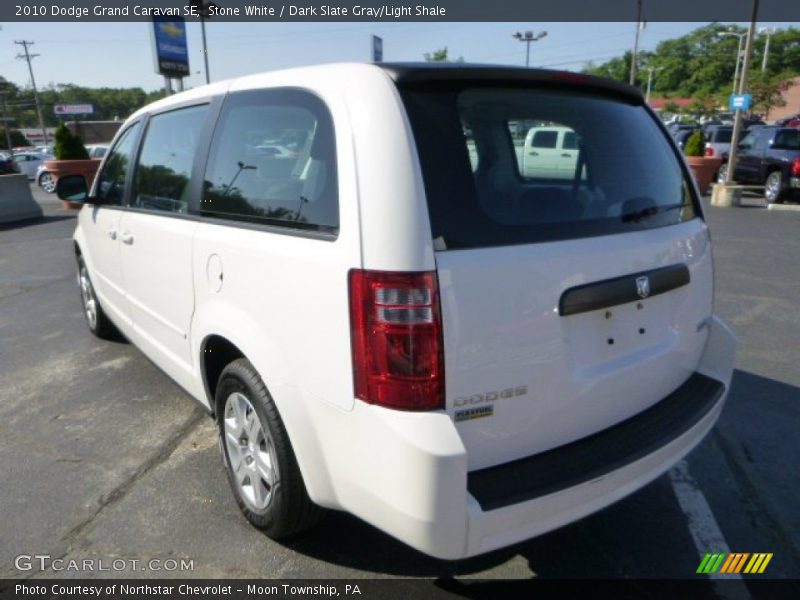 Stone White / Dark Slate Gray/Light Shale 2010 Dodge Grand Caravan SE