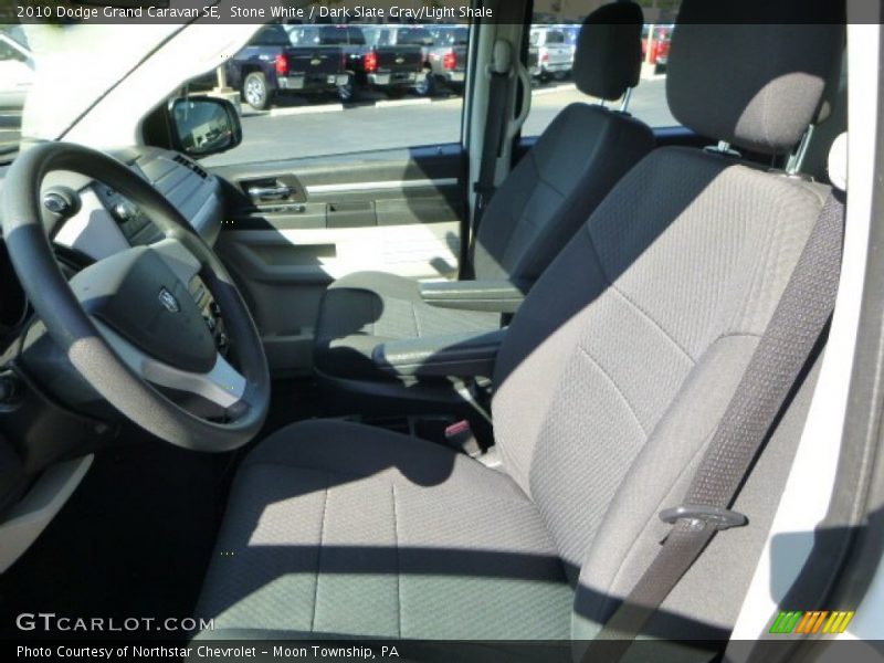 Stone White / Dark Slate Gray/Light Shale 2010 Dodge Grand Caravan SE