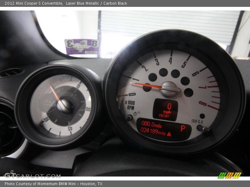 Laser Blue Metallic / Carbon Black 2012 Mini Cooper S Convertible
