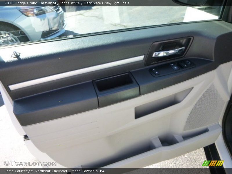 Stone White / Dark Slate Gray/Light Shale 2010 Dodge Grand Caravan SE