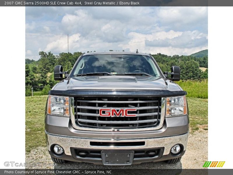 Steel Gray Metallic / Ebony Black 2007 GMC Sierra 2500HD SLE Crew Cab 4x4
