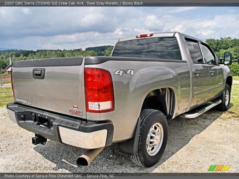 Steel Gray Metallic / Ebony Black 2007 GMC Sierra 2500HD SLE Crew Cab 4x4