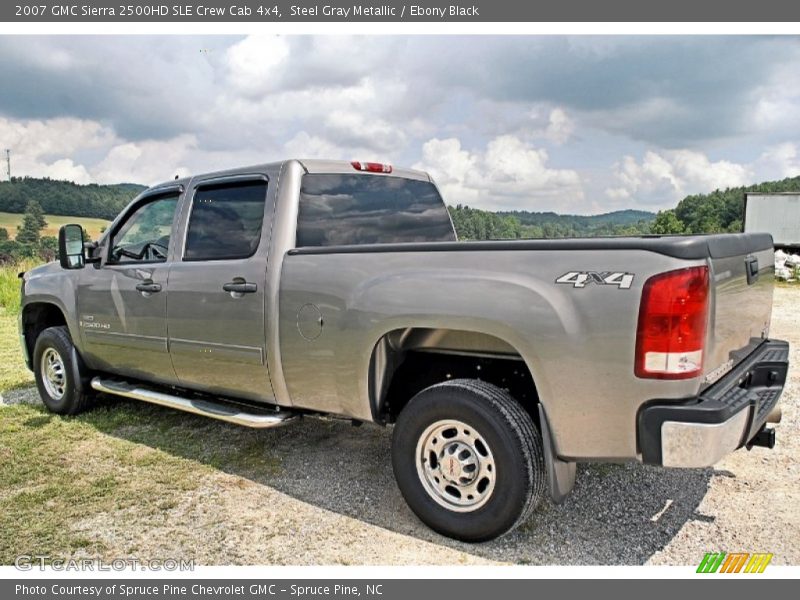 Steel Gray Metallic / Ebony Black 2007 GMC Sierra 2500HD SLE Crew Cab 4x4