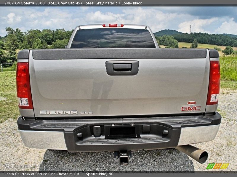 Steel Gray Metallic / Ebony Black 2007 GMC Sierra 2500HD SLE Crew Cab 4x4