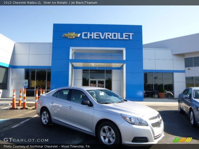 Silver Ice Metallic / Jet Black/Titanium 2013 Chevrolet Malibu LS