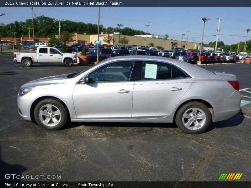 Silver Ice Metallic / Jet Black/Titanium 2013 Chevrolet Malibu LS