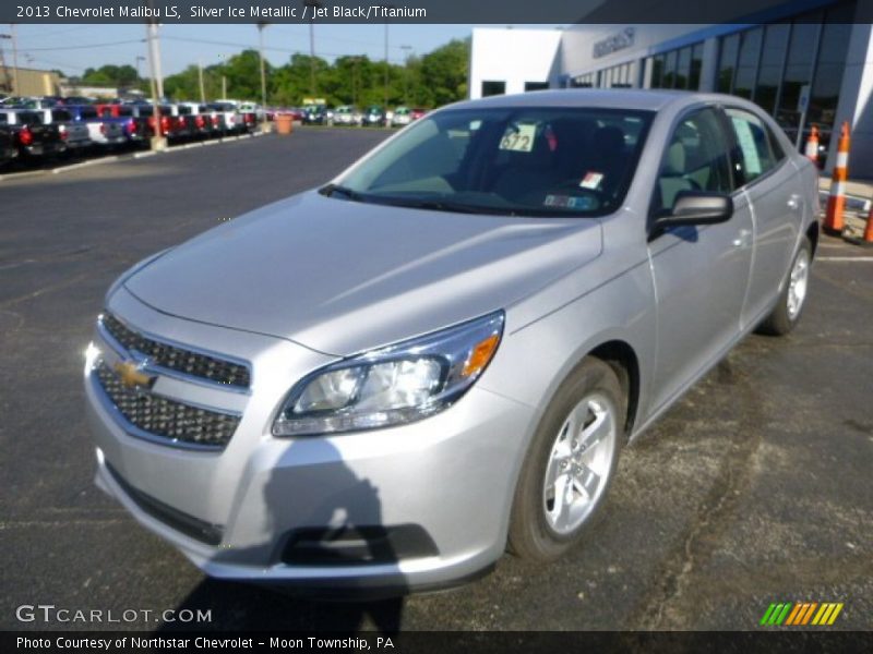Silver Ice Metallic / Jet Black/Titanium 2013 Chevrolet Malibu LS