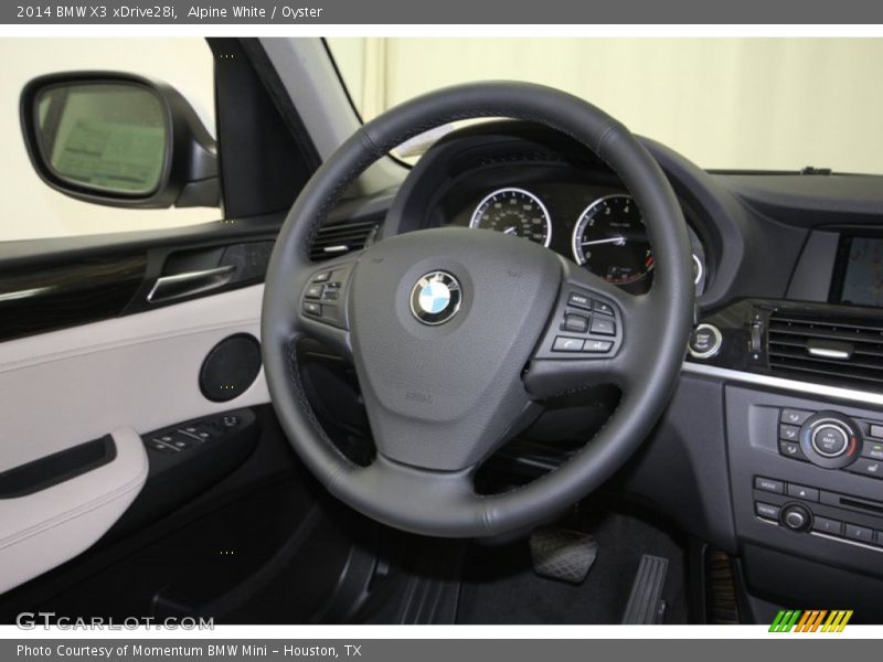 Alpine White / Oyster 2014 BMW X3 xDrive28i