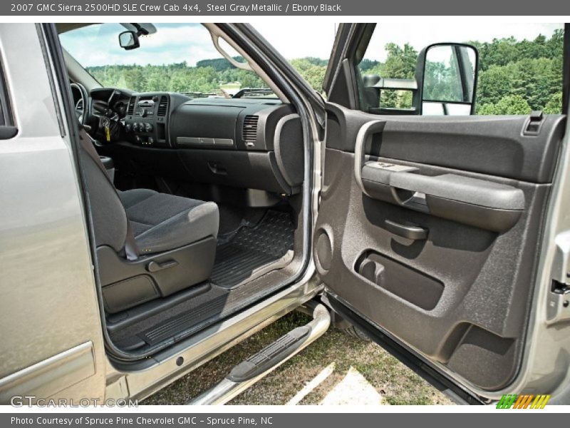 Steel Gray Metallic / Ebony Black 2007 GMC Sierra 2500HD SLE Crew Cab 4x4