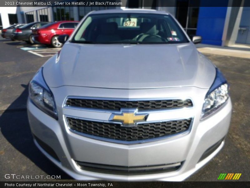 Silver Ice Metallic / Jet Black/Titanium 2013 Chevrolet Malibu LS