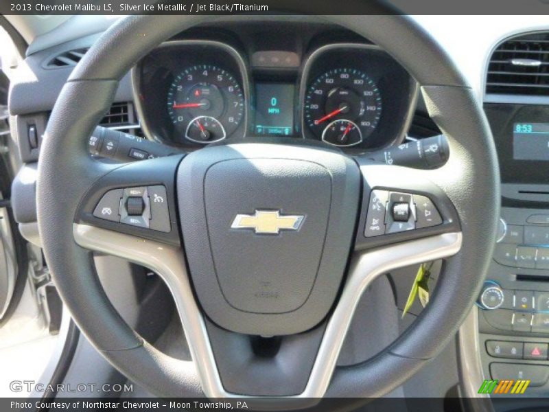 Silver Ice Metallic / Jet Black/Titanium 2013 Chevrolet Malibu LS