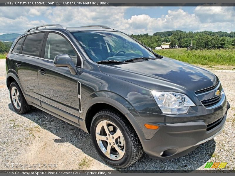 Cyber Gray Metallic / Black 2012 Chevrolet Captiva Sport LS