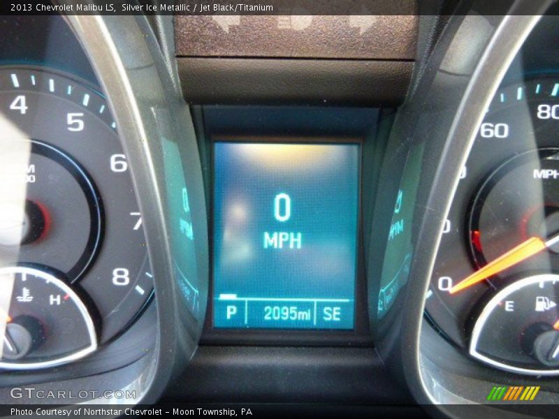 Silver Ice Metallic / Jet Black/Titanium 2013 Chevrolet Malibu LS