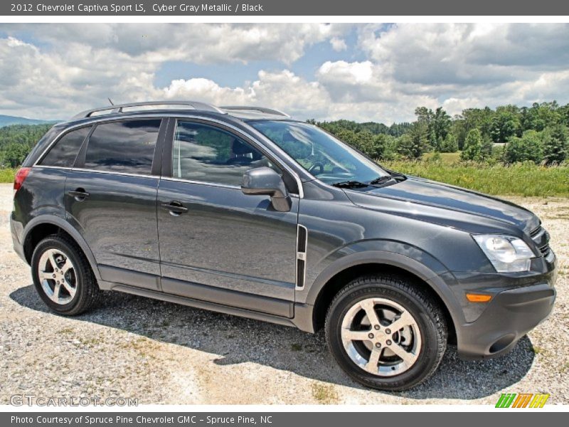 Cyber Gray Metallic / Black 2012 Chevrolet Captiva Sport LS
