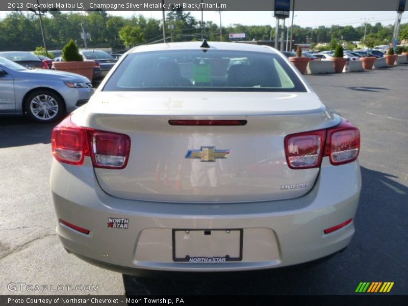 Champagne Silver Metallic / Jet Black/Titanium 2013 Chevrolet Malibu LS