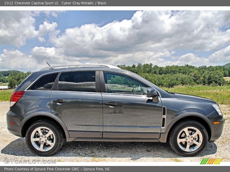 Cyber Gray Metallic / Black 2012 Chevrolet Captiva Sport LS