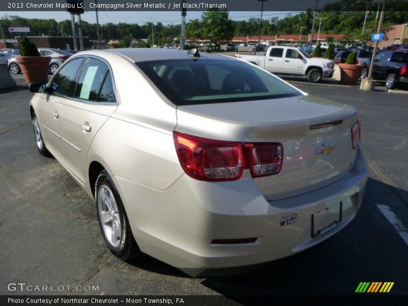 Champagne Silver Metallic / Jet Black/Titanium 2013 Chevrolet Malibu LS
