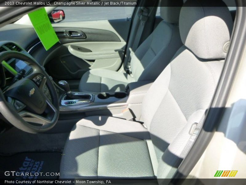 Champagne Silver Metallic / Jet Black/Titanium 2013 Chevrolet Malibu LS