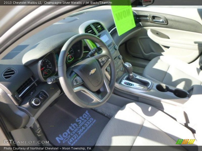 Champagne Silver Metallic / Jet Black/Titanium 2013 Chevrolet Malibu LS